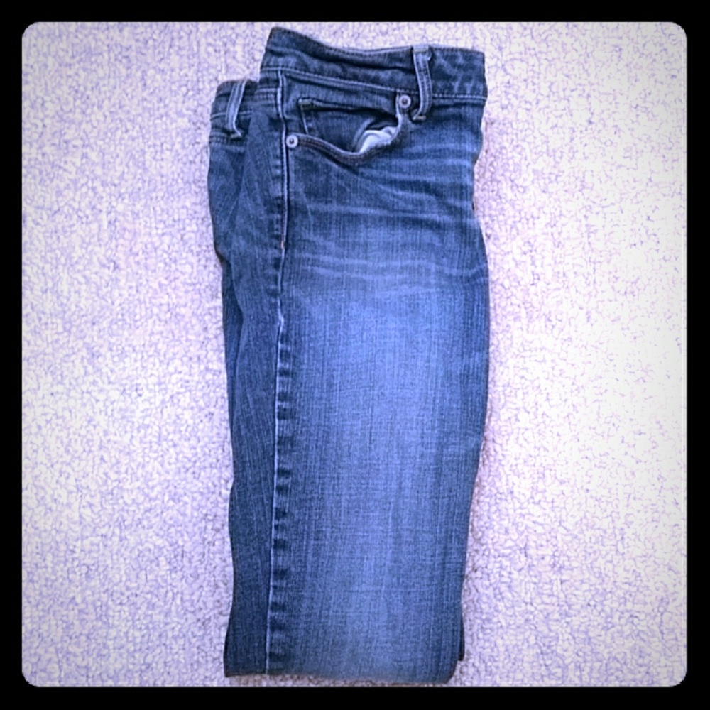 Dark blue jeans
